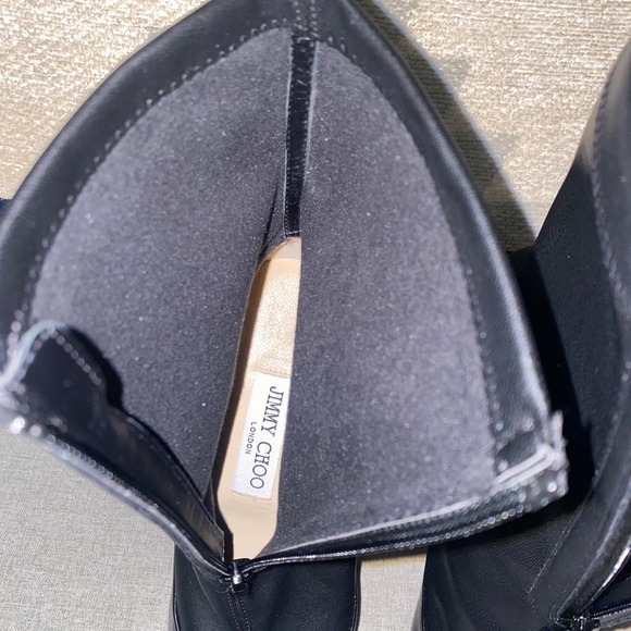 Jimmy Choo Brax 100 black heeled ankle boots 39.5 NWT - Picture 11 of 13